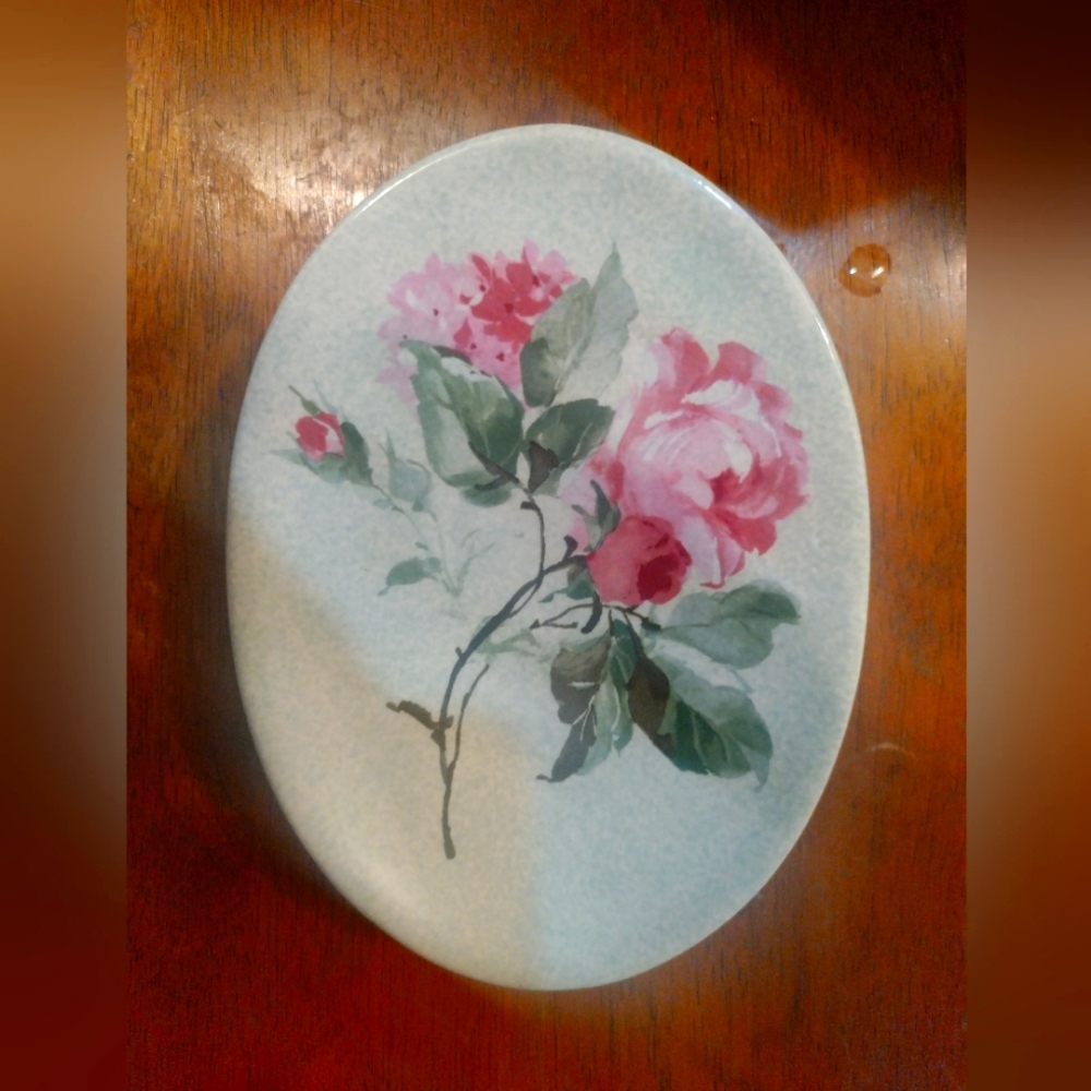 Spring made floral soap dish